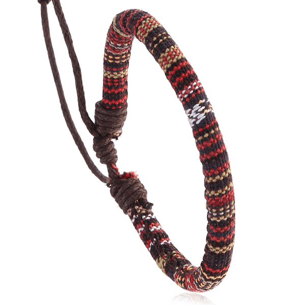 Bøhmisk flettet armbånd MultiColor