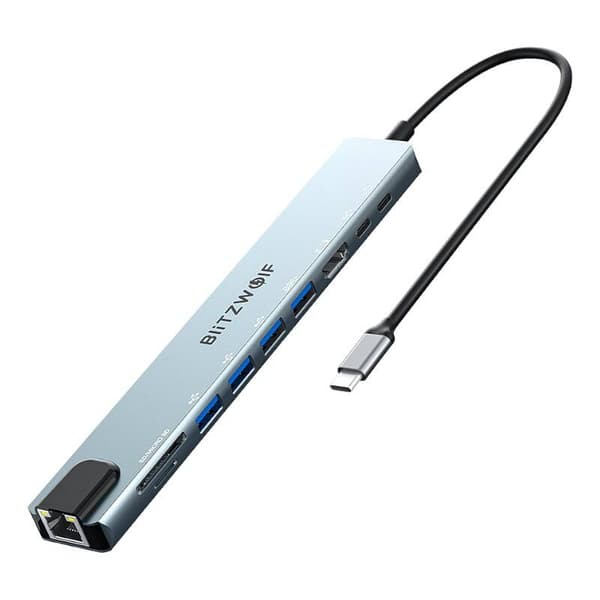 Telakointiasema Blitzwolf BW-TH5 10in1 USB-C (hopea)