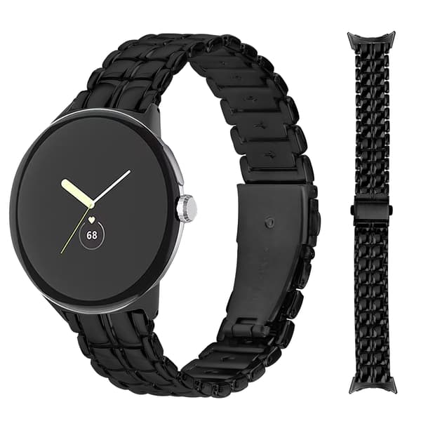Google Pixel Watch metalrem Slank og stilfuld Black