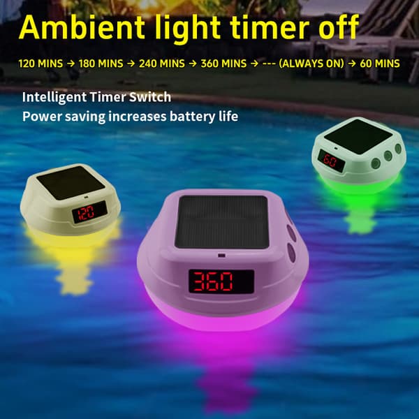 Flydende pooltermometer med LED-display, TS-PL01