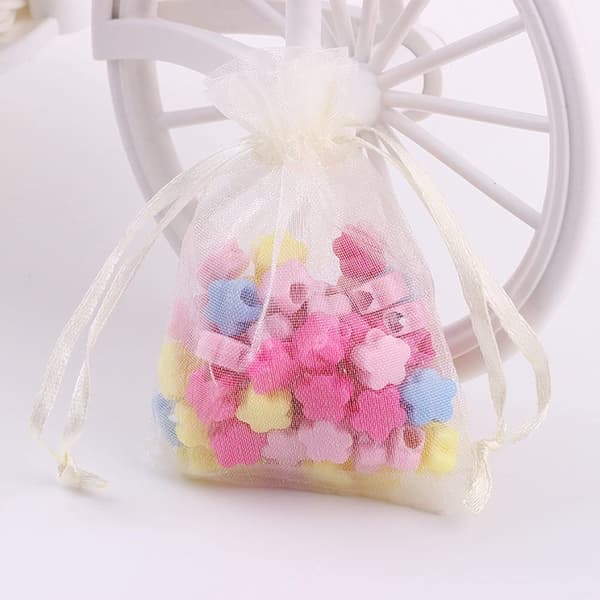 Organzapåsar 100-pack Creme 10x15 cm