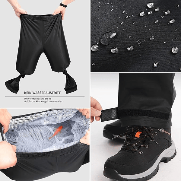 Delad regnrocksset, svart dubbellagers Oxfordduk - Basic Model M L