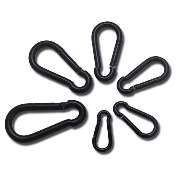 8-formad karbinhake, kraftig fjäderhake (2-pack) S