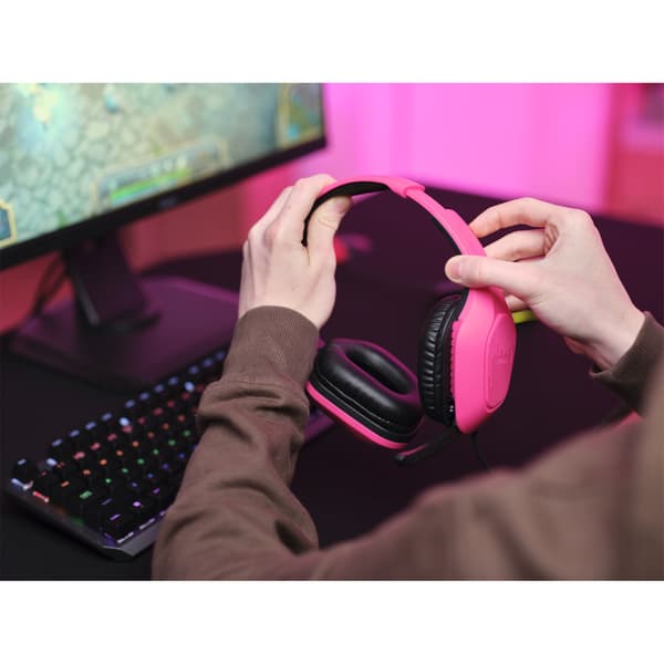 GXT 415P Zirox Gaming Headset vaaleanpunainen