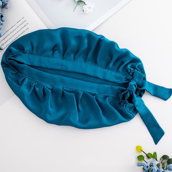 16 Momme Silk Sovmössa Blue