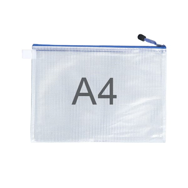 Zip-poser til A4-dokumenter 12-pak White