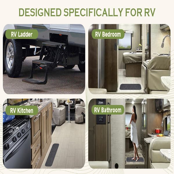 4 st Camper Step Covers, RV Step Mattor för Lippert och MORryde Steps