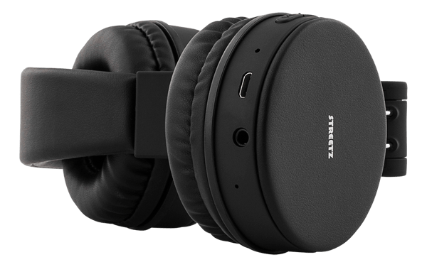BT200 Foldable on-ear BT headset, 3.5 mm, black