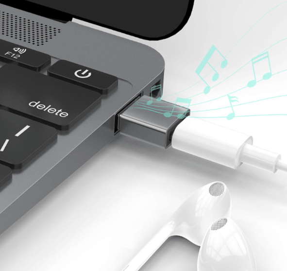USB-A (hane) till USB-C (hona) adapter Black