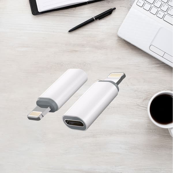 FA03 Apple Style Hvid USB-A til USB-C Adapter 27W
