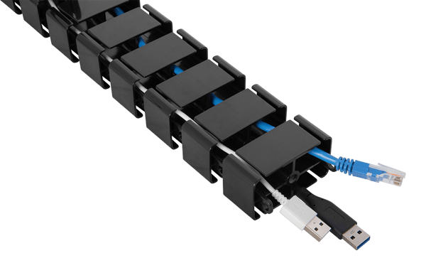Office, Spine Cable Organizer & Hider, black