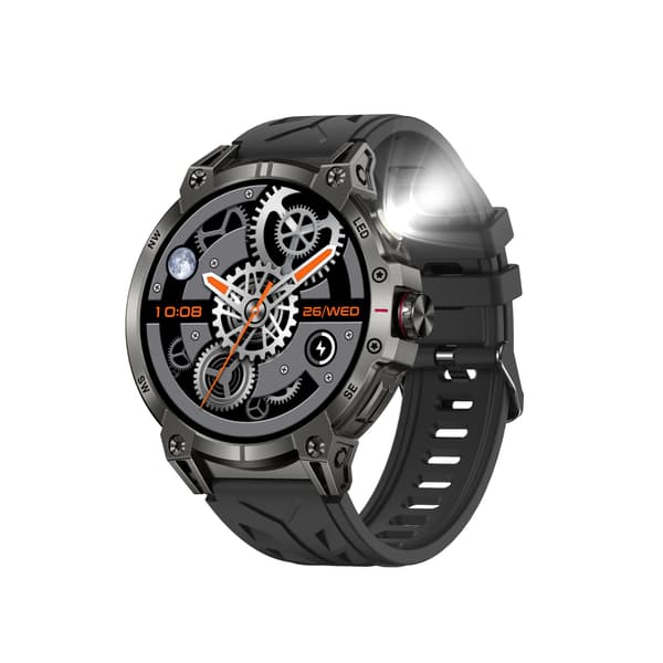Multifunktionell Smartwatch med Bluetooth-samtal, Hälsomätning och Anpassningsbara Urtavlor Black