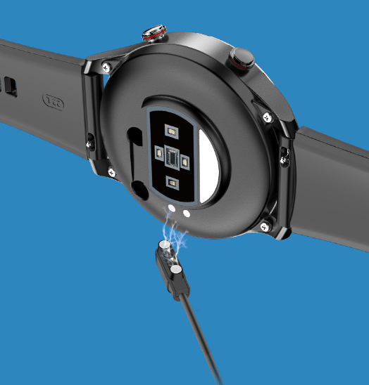 Smartklokke med biosensorbrikke Black