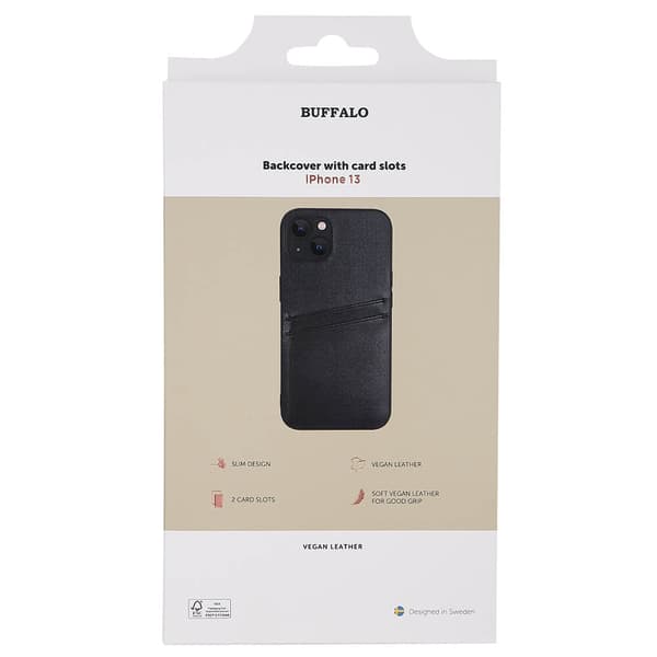Mobilskal PU Svart - iPhone 13