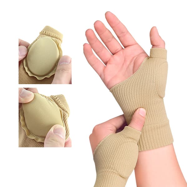 Fingerlösa Handskar / Handledsstöd, 1 par Black S