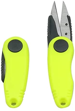 Saks til fiskeliner rustfrit stål / ABS Gul
