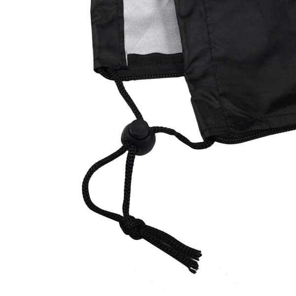 Sammenklappeligt sort sengetæppe - 210D - 99L x 38B x 114H cm