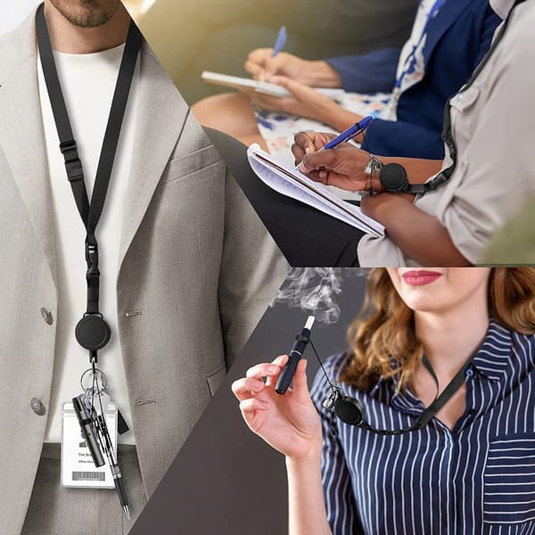 Tunga infällbart ID-korthållare Lanyard