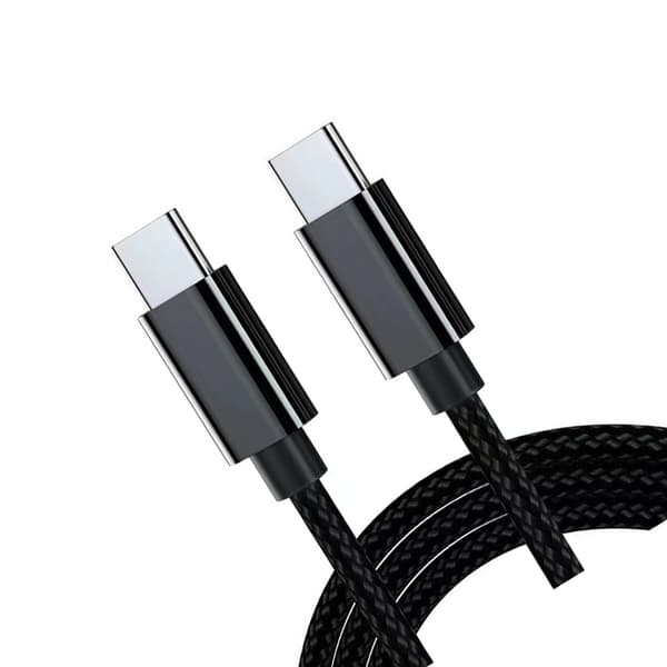 2-Pack USB-C-kabel 1 meter - Hurtig opladning af dataoverførsel Black