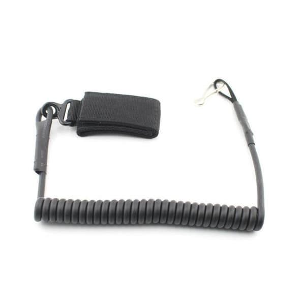 Tactical Spring Coil Lanyard til udendørs CS-udstyr