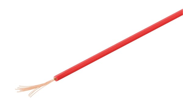 Eristetty kuparilanka, 10 m, punainen