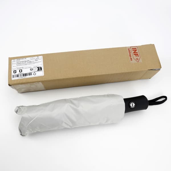 Automatisk foldbar paraply med UV-beskyttelse White