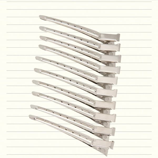 Stora Hårklämmor i Metall, Stylingklämmor 10-pack