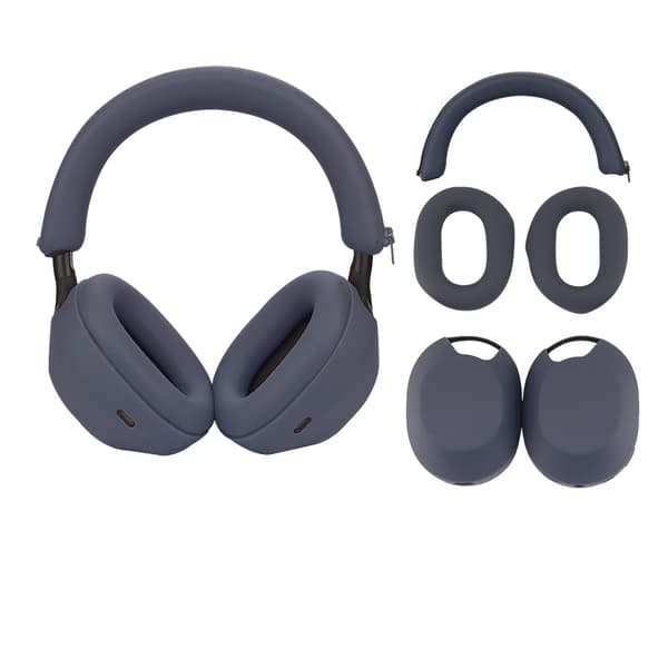 Erstatningsøreputer og pannebånd for SONY WH-1000XM5 DarkBlue