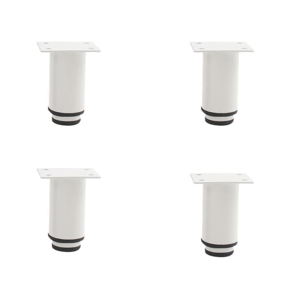 Justerbara möbelhöjare - Skåpsben 4-pack White S