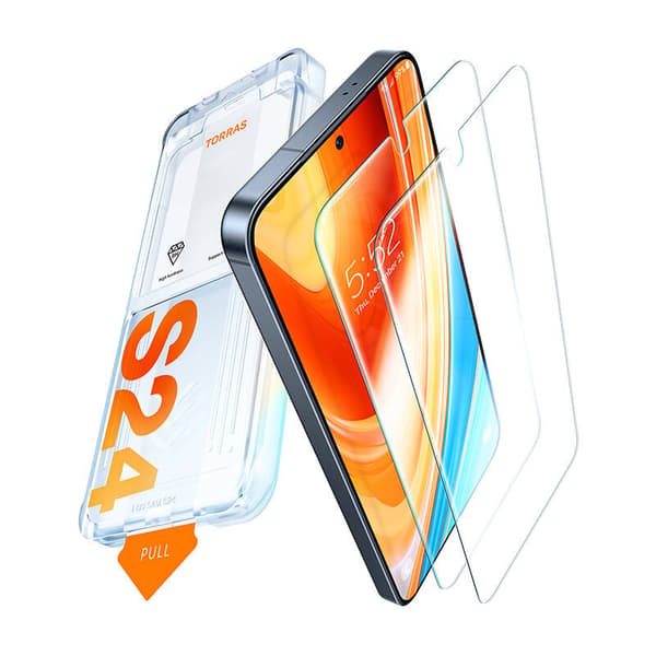 Herdet glass til Samsung S24+ Torras Install Master