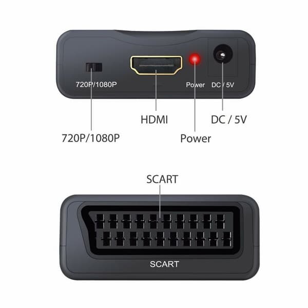 Scart til HDMI converter 1080p