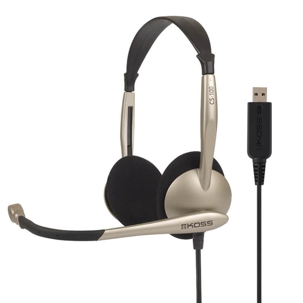 Multimedia Headset CS 100 Guld Sort Mic
