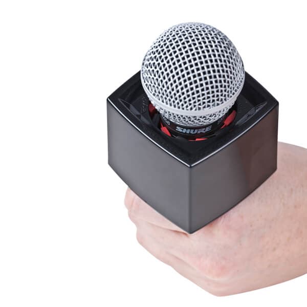Microphone Flag Fyrkant Svart