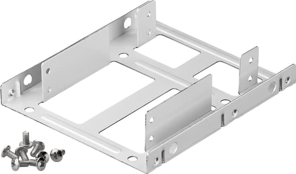 Dobbel 2,5" harddiskinstallasjonsramme til 3,5"