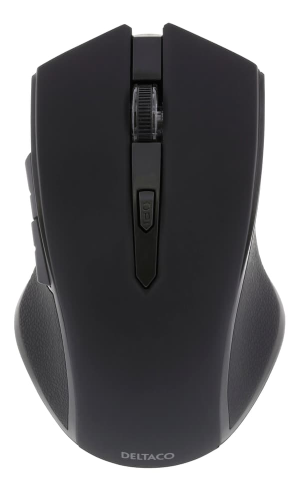 Wireless optical mouse 5 buttons + scroll 1600 DPI USB black