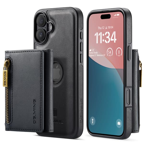2-i-1 magnetisk telefoncover til iPhone 16 Pro - Sort