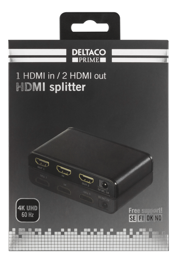 PRIME HDMI splitter 1 source>2 displays HDMI 2.0 4K UHD