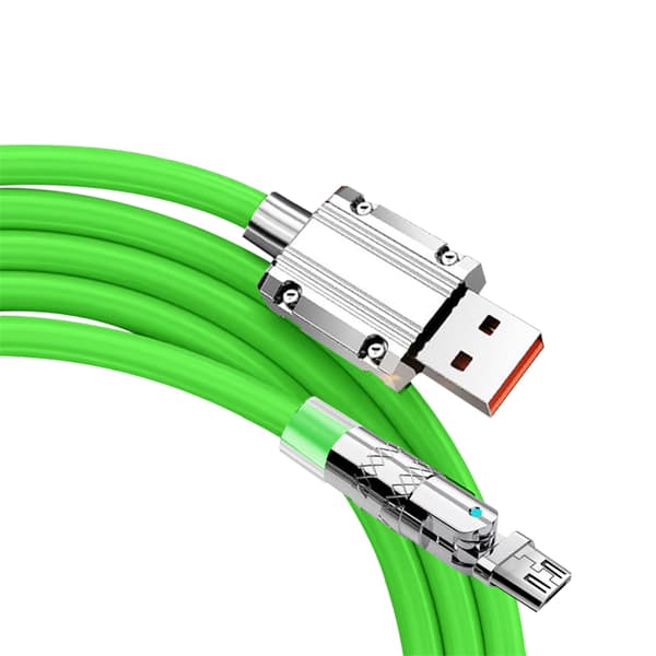 90° roterende ladekabel - 120W - 1,2 m Green