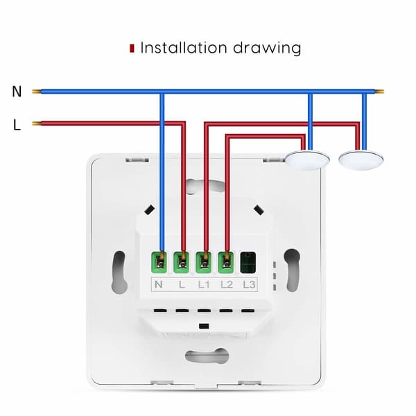 Smart switch - Wifi strömbrytare 2-polig
