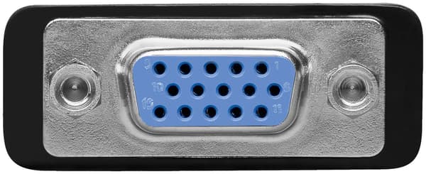 Analog DVI-I/VGA-adapter, Guldpläterad