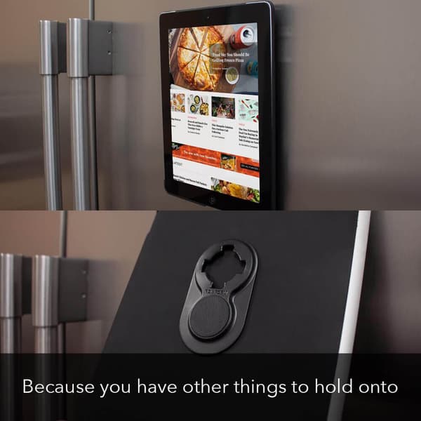 Universal Adapter Svart 3M Tejpmontering Passar Mobil och Tablet