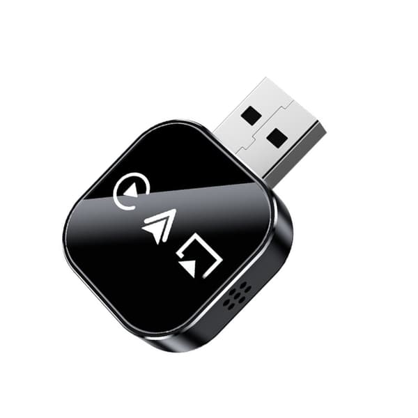 Trådlös CarPlay/Android Auto/Mirror Link Adapter Q1AS - 3-i-1 Apple Mirroring & Android Auto CarPlay Box