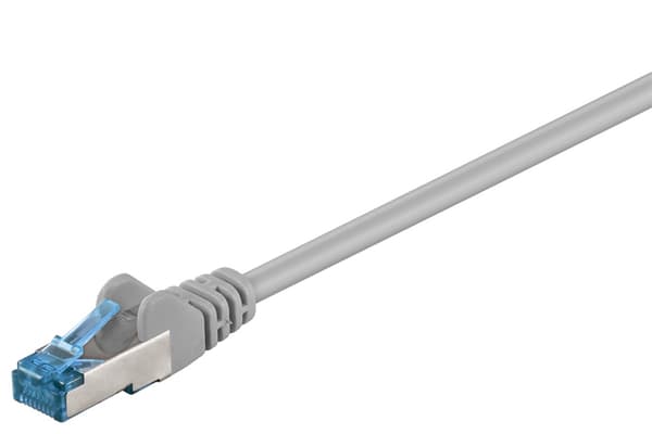 Netværkskabel CAT 6A, S/FTP (PiMF), grå, 0,5 m