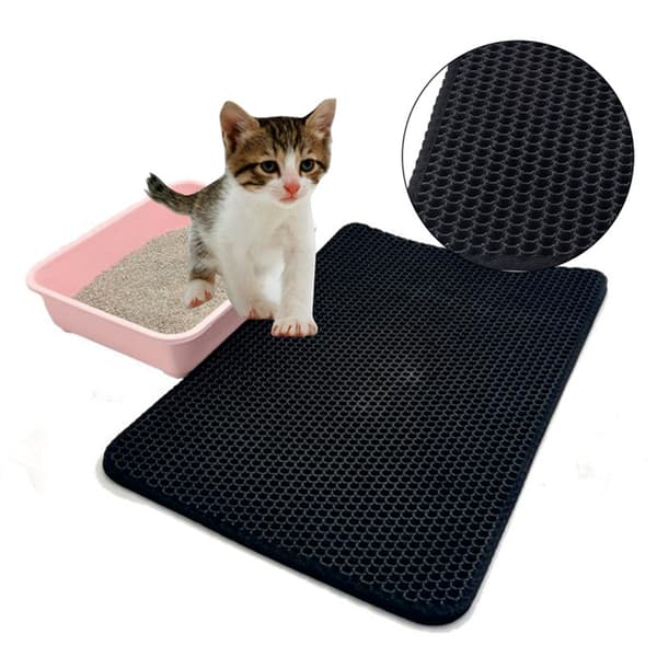 Kattsandsmatta Kattlådematta Black