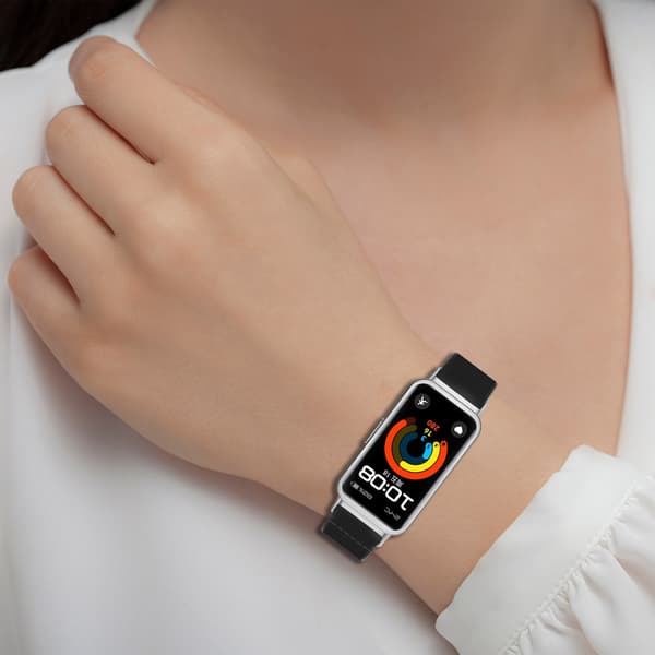 Elastisk klokkereim i nylon til Huawei Band 10 9 8