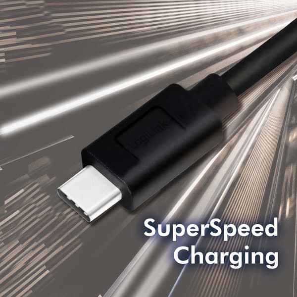 USB-A - USB-C-kaapeli USB 3.2 Gen1 15W 0,15m
