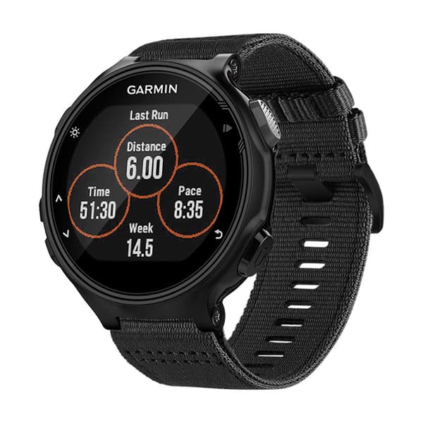 Nylon klokkerem for Garmin Black