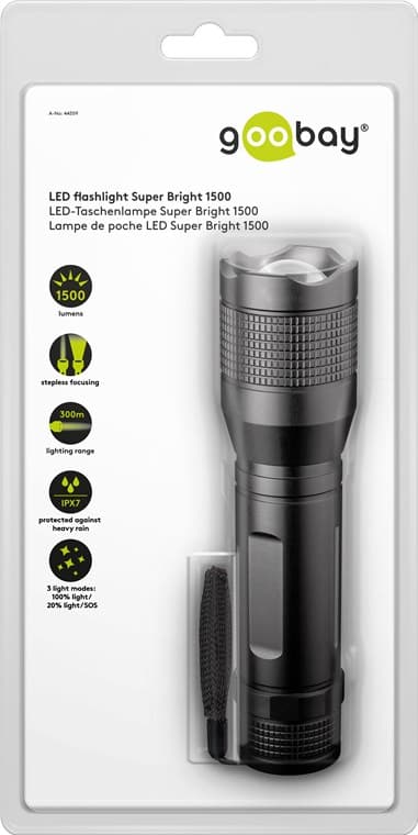 LED-lommelykt Super Bright 1500