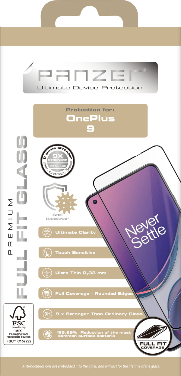 OnePlus 9 Full-fit Glass Black