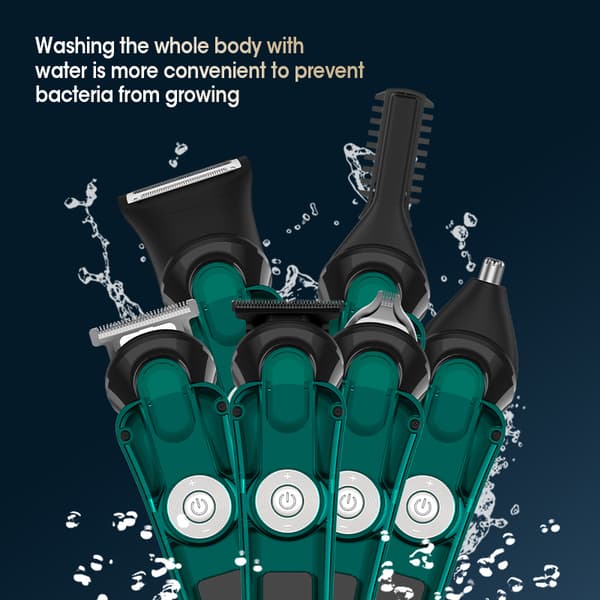 6-i-1 Multifunktionell Hårtrimmer Set Black